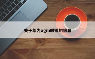 关于华为xgm眼镜的信息