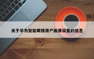 关于华为智能眼镜用户画像设置的信息